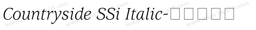 Countryside SSi Italic字体转换